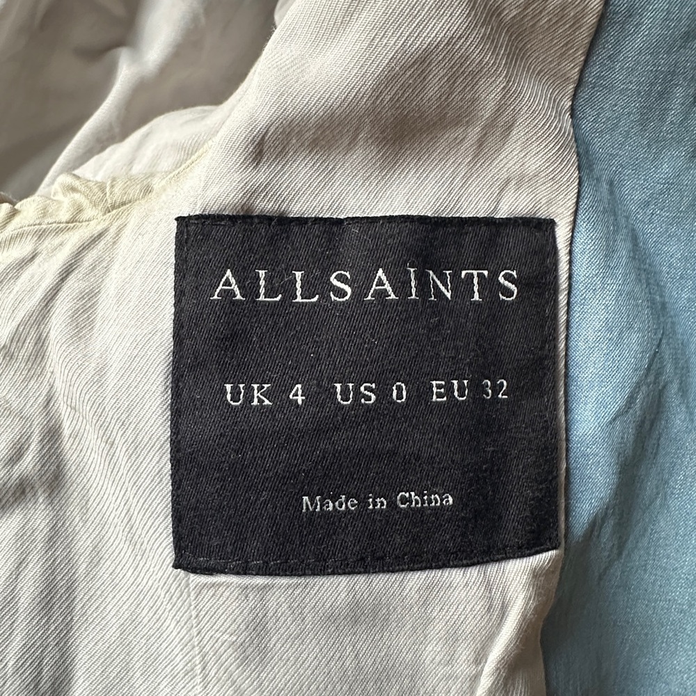 All Saints Light Blue  Blazer - Picture 4 of 17